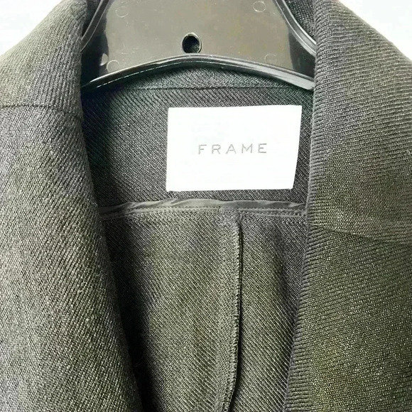 NWT! Frame 100% Linen Wrap Pocket Jacket - Picture 7 of 8
